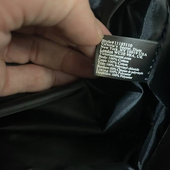 Victoria Secret plaid and botanical hand bag - Picture 10 of 13